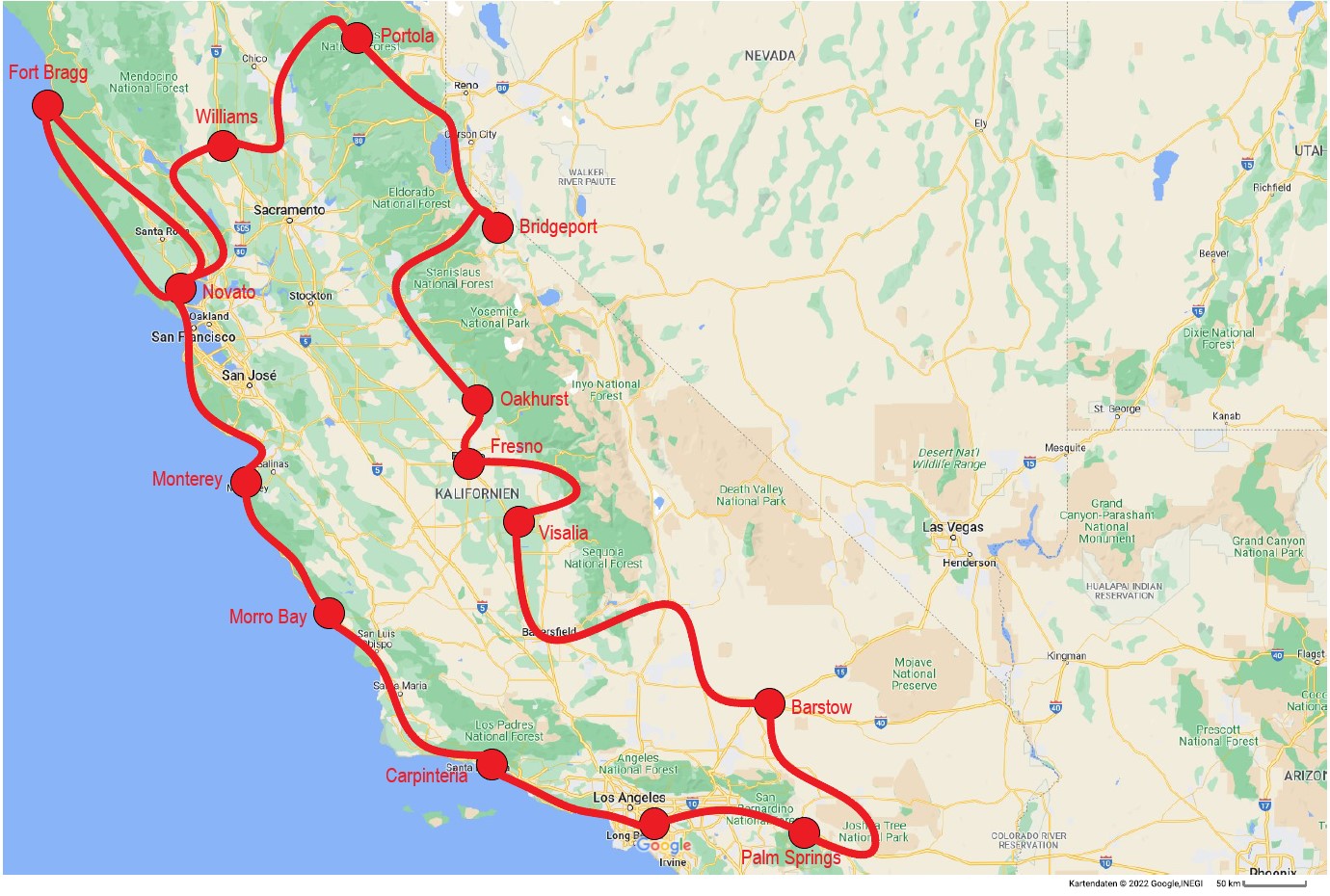 Read more about the article 2500 Meilen mit dem Motorrad durch Kalifornien